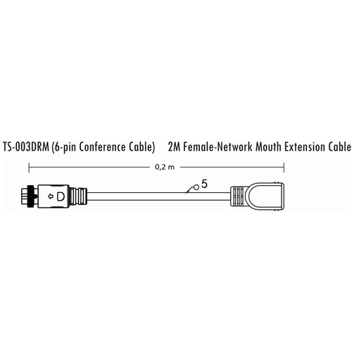 Кабель удлинитель 0,2 м ITC TS-003DRM