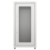 Шкаф сетевой напольный ITK LINEA E 24U 600х800мм стеклянная передняя дверь задняя металлическая серый