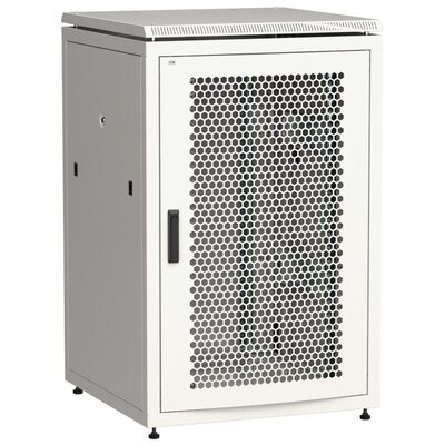 Характеристики Шкаф сетевой напольный ITK LINEA N 24U 800х800 мм перфорированная передняя дверь, задняя металлическая серый