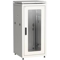 Шкаф сетевой напольный ITK LINEA N 18U 600х600 мм стеклянная передняя дверь, задняя металлическая серый