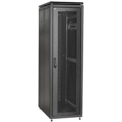 Характеристики Шкаф сетевой напольный ITK LINEA N 42U 750х600 мм перфорированная передняя дверь черный