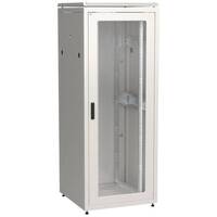 Шкаф сетевой напольный ITK LINEA N 42U 800х800 мм стеклянная передняя дверь задняя металлическая серый