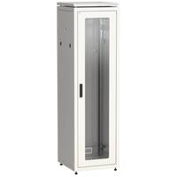 Шкаф сетевой напольный ITK LINEA N 42U 600х600 мм теклянная передняя дверь, задняя металлическая серый
