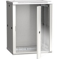 Шкаф настенный ITK LINEA W 12U 600x600 мм дверь стекло, RAL7035