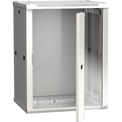 Характеристики Шкаф настенный ITK LINEA W 12U 600x450 мм дверь стекло, RAL7035