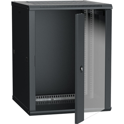Характеристики Шкаф настенный ITK LINEA W 15U 600x600 мм дверь стекло, RAL9005