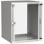 Шкаф настенный ITK LINEA WE 15U 600x600мм дверь стекло серый