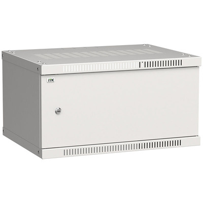 Характеристики Шкаф настенный ITK LINEA WE 6U 600х450мм дверь металл серый