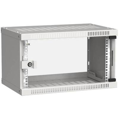 Характеристики Шкаф настенный ITK LINEA WE 6U 550x350мм дверь стекло серый