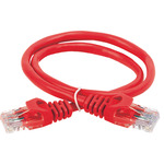 Коммутационный шнур (патч-корд) ITK кат.6 UTP, LSZH 2м, красный