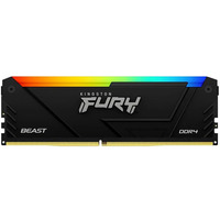 Память оперативная Kingston 8GB 3200MT/s DDR4 CL16 DIMM FURY Beast RGB (KF432C16BB2A/8)