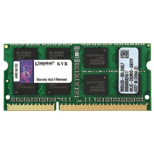 Характеристики Оперативная память Kingston DDR3L 8GB KVR16LS11/8WP