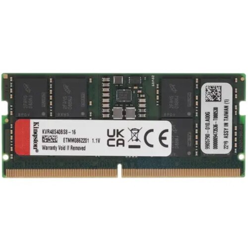 Характеристики Оперативная память Kingston DDR5 16GB KVR48S40BS8-16