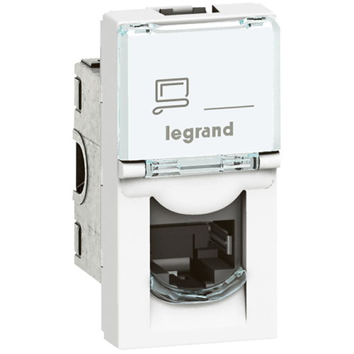 Характеристики Розетка Legrand Mosaic RJ45 UTP кат.6 1 модуль