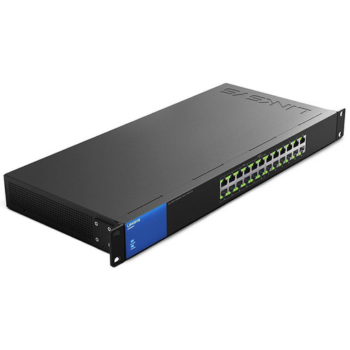 Характеристики Коммуникатор Linksys 24-портовый, Gigabit, PoE (LGS124P-eu)