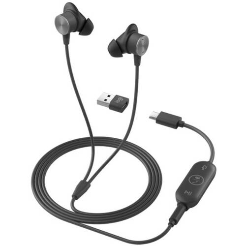 Характеристики Гарнитура Logitech Zone Wired Earbuds Teams Graphite