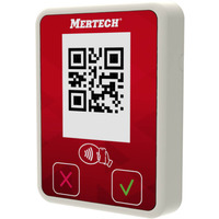 Терминал оплаты СБП MERTECH Mini с NFC белый/красный