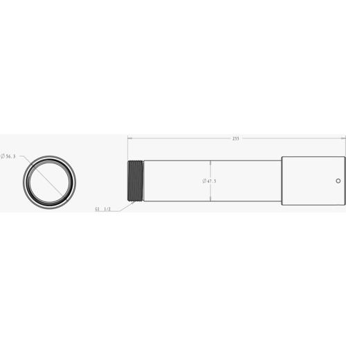 Удлинитель потолочного кронштейна Milesight MS-A42-L