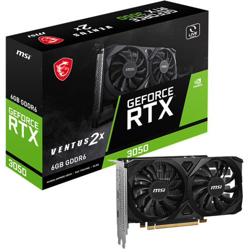 Видеокарта MSI GeForce RTX 3050 VENTUS 2X E 6G