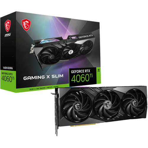 Характеристики Видеокарта MSI GeForce-RTX-4060-Ti-GAMING-SLIM-16G