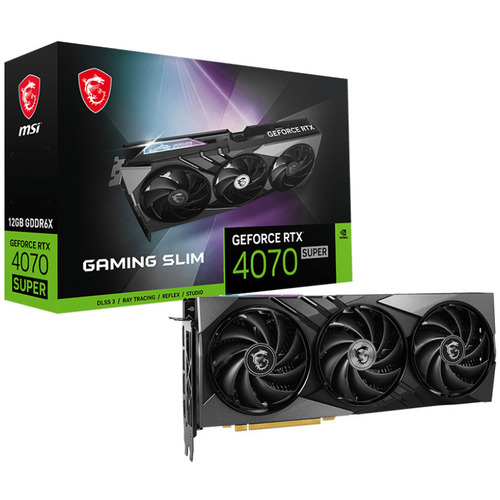 Характеристики Видеокарта MSI GeForce-RTX-4070-SUPER-12G-GAMING-SLIM