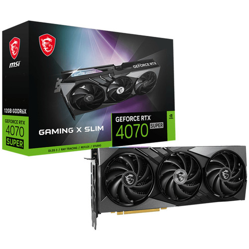 Характеристики Видеокарта MSI GeForce-RTX-4070-SUPER-12G-GAMING-X-SLIM