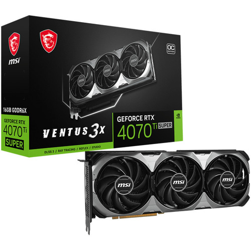 Видеокарта MSI GeForce-RTX-4070-Ti-SUPER-16G-VENTUS-3X-OC