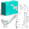 Кронштейн для 2-х мониторов ONKRON G160 WHITE