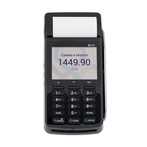 Характеристики POS-терминал PAX D210 GPRS BT WiFi CTLS б/у