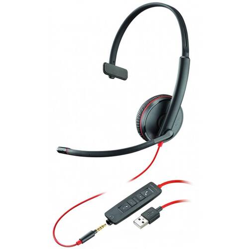 Характеристики Гарнитура Plantronics Blackwire C3215-UC USB-A