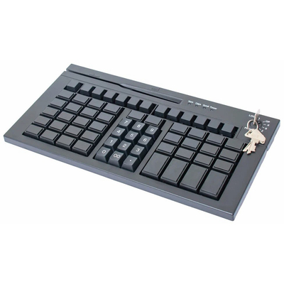 Характеристики Клавиатура программируемая POScenter S67B (67 клавиш, MSR, ключ, USB), черная