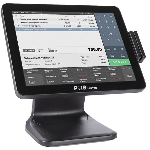 POS-терминал POScenter POS101 (J3455, 4 Гб, SSD 64 Гб, без MSR) без ОС