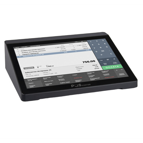 POS терминал POScenter Prime (10.1", J3455, RAM 4GB, eMMC 64GB, без АКБ, Wi-Fi, BT, 2 USB3.0, 2 USB2.0, RS-232, HDMI, LAN, блок питания 12V2A, VESA 75x75) без ОС