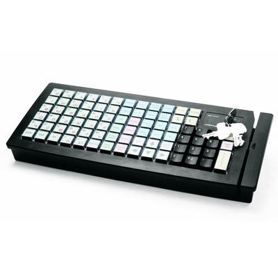 Характеристики Программируемая клавиатура Posiflex KB-6600B черная c ридером магнитных карт на 1-3 дорожки