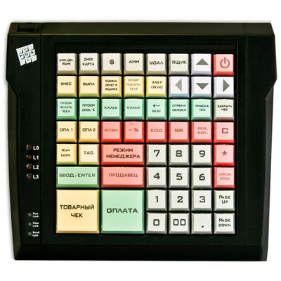 Характеристики Программируемая клавиатура POSUA LPOS-064-Mxx USB (черный)