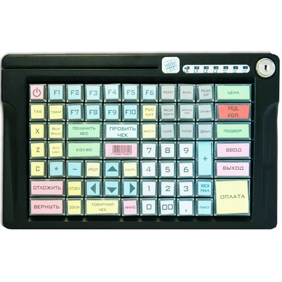 Характеристики Программируемая клавиатура POSUA LPOS-084-M12 USB с ключом (черный)