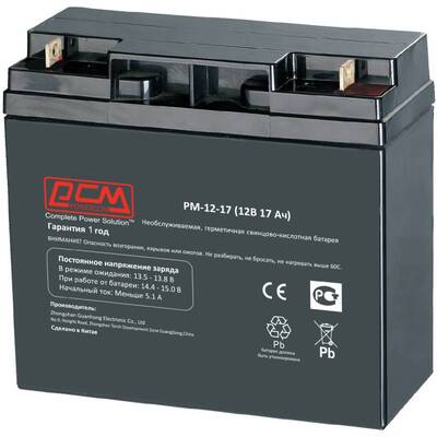Характеристики Аккумуляторная батарея Powercom PM-12-17