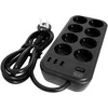 Фильтр-удлинитель PowerCom SP-08 USB03AB 1.8M
