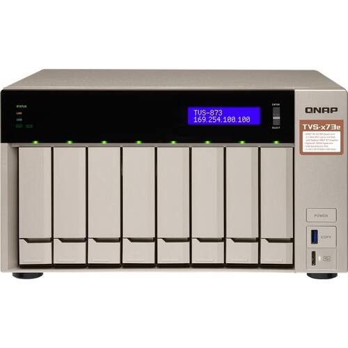 Характеристики Система хранения данных QNAP TVS-873e-8G