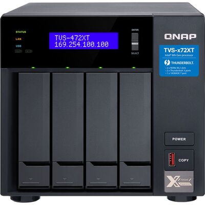 Характеристики Система хранения данных QNAP TVS-472XT-PT-4G