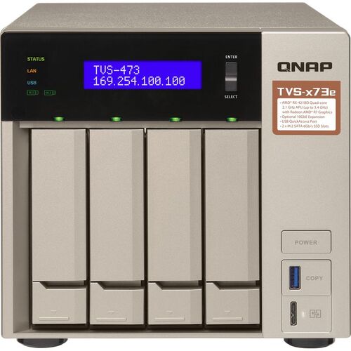 Характеристики Система хранения данных QNAP TVS-473e-8G