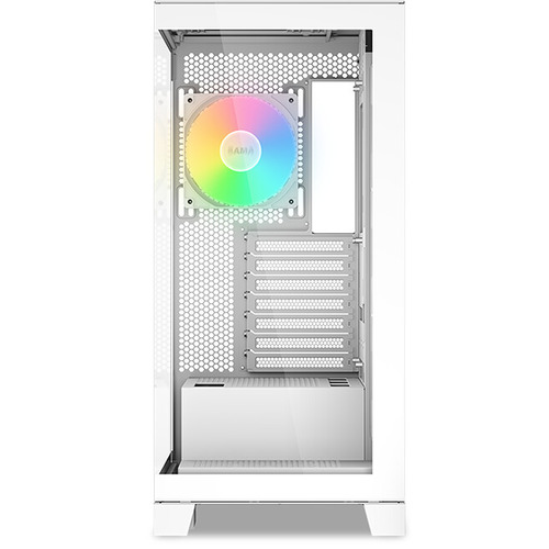 Корпус ПК без блока питания SAMA V50 White Midi-Tower (V50-WHADA4X1-GL)