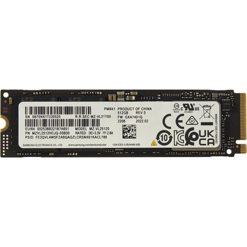 SDD накопитель Samsung PM9A1 512GB MZVL2512HDJD-00B07