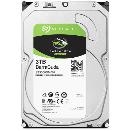 Жесткий диск HDD Seagate SATA3 3Tb Barracuda 5400 256Mb