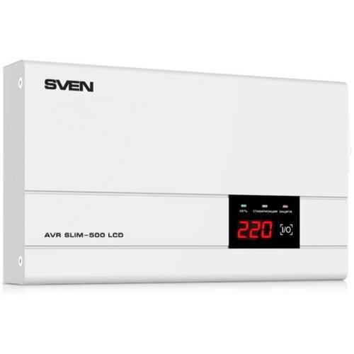 Стабилизатор напряжения Sven AVR SLIM-500 LCD