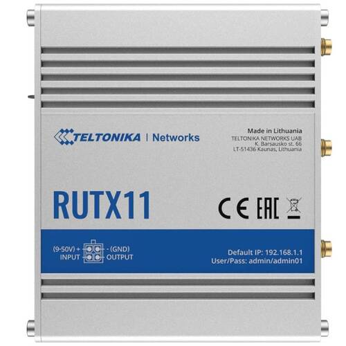 Характеристики Маршрутизатор Teltonika RUTX11