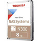 Жесткий диск Toshiba NAS System N300 8Tb (HDWG480UZSVA)