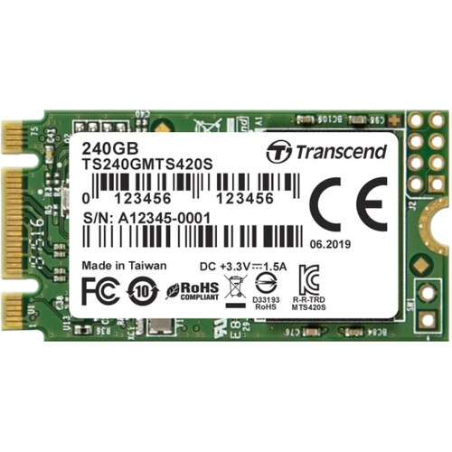 Характеристики SSD накопитель Transcend 420S 240GB TS240GMTS420S