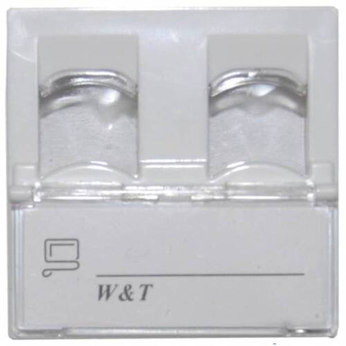 Модуль W&T Keystone 2 х RJ-45, 45х45 мм (WT-2281B)