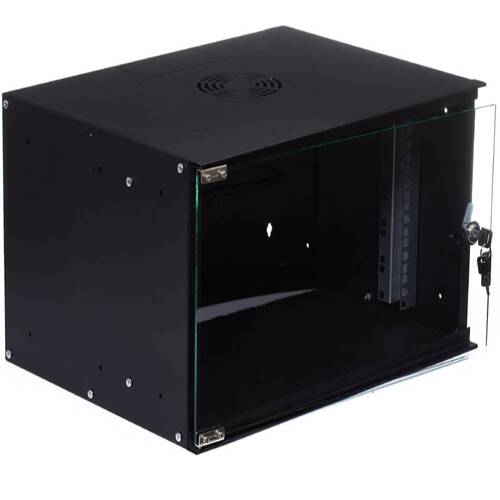 Настенный шкаф W&T 19" 9U 520 x 400, черный (P095240BWTWOF-RU)